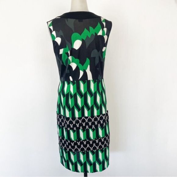 Diane Von Furstenberg Silk Mid Length Sheath Dress 12 - Picture 4 of 6